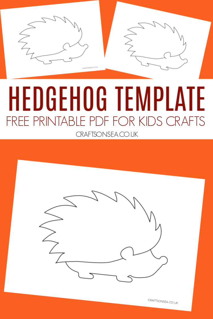 Hedgehog template free printable pdf