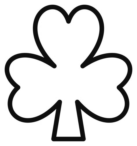 Free printable shamrock coloring pages for kids