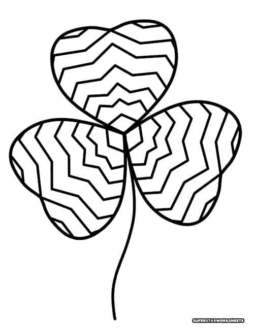 Shamrock coloring pages