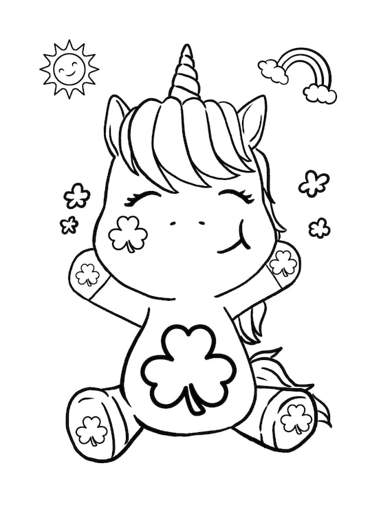 Shamrock coloring page