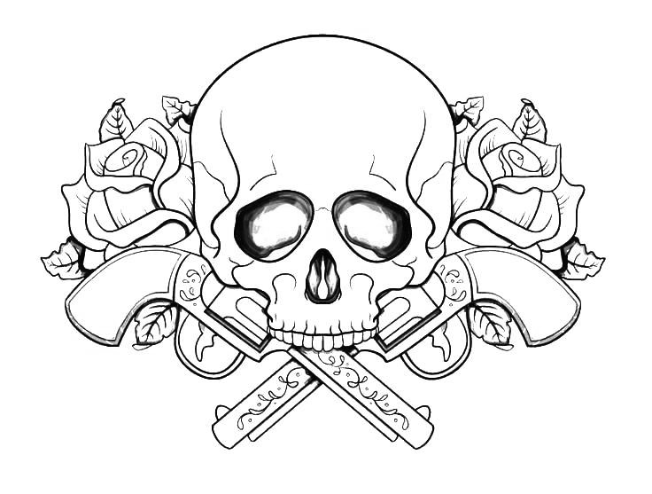 Tattoo coloring pages for adults