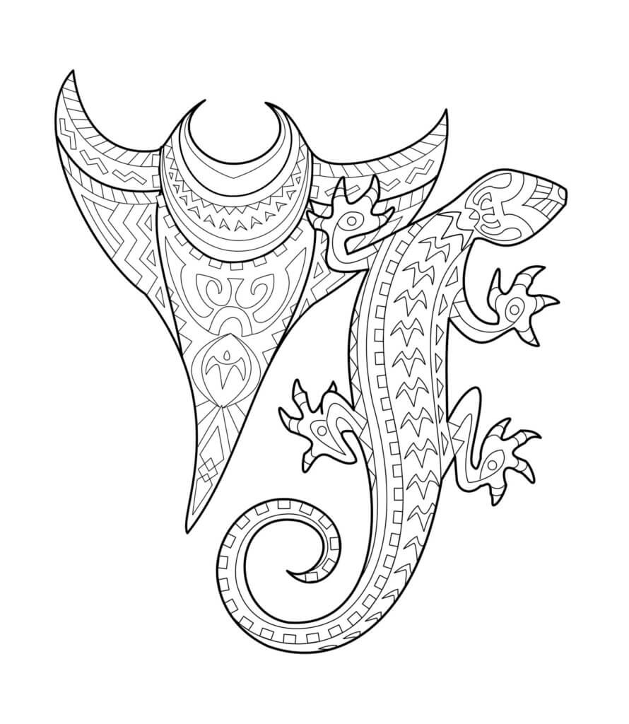 Free download coloring pages from polynesian tattoos