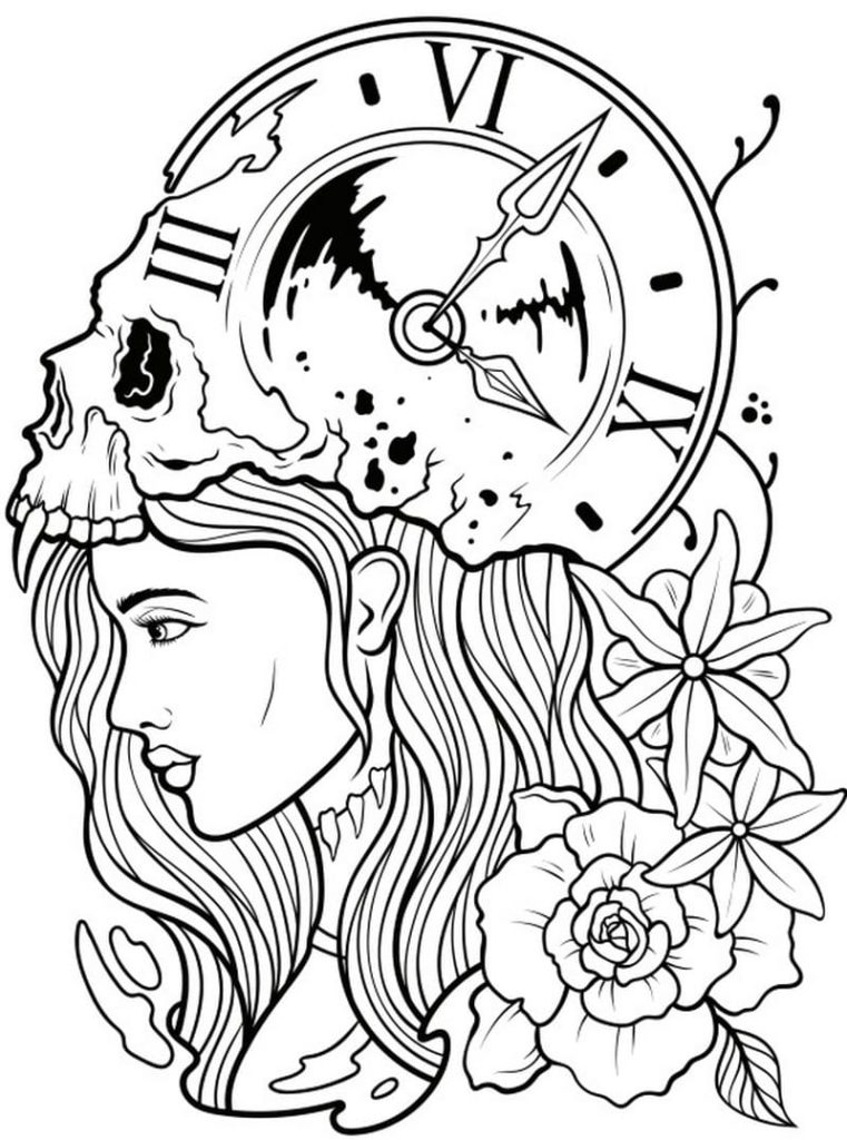Tattoo coloring pages printable coloring pages
