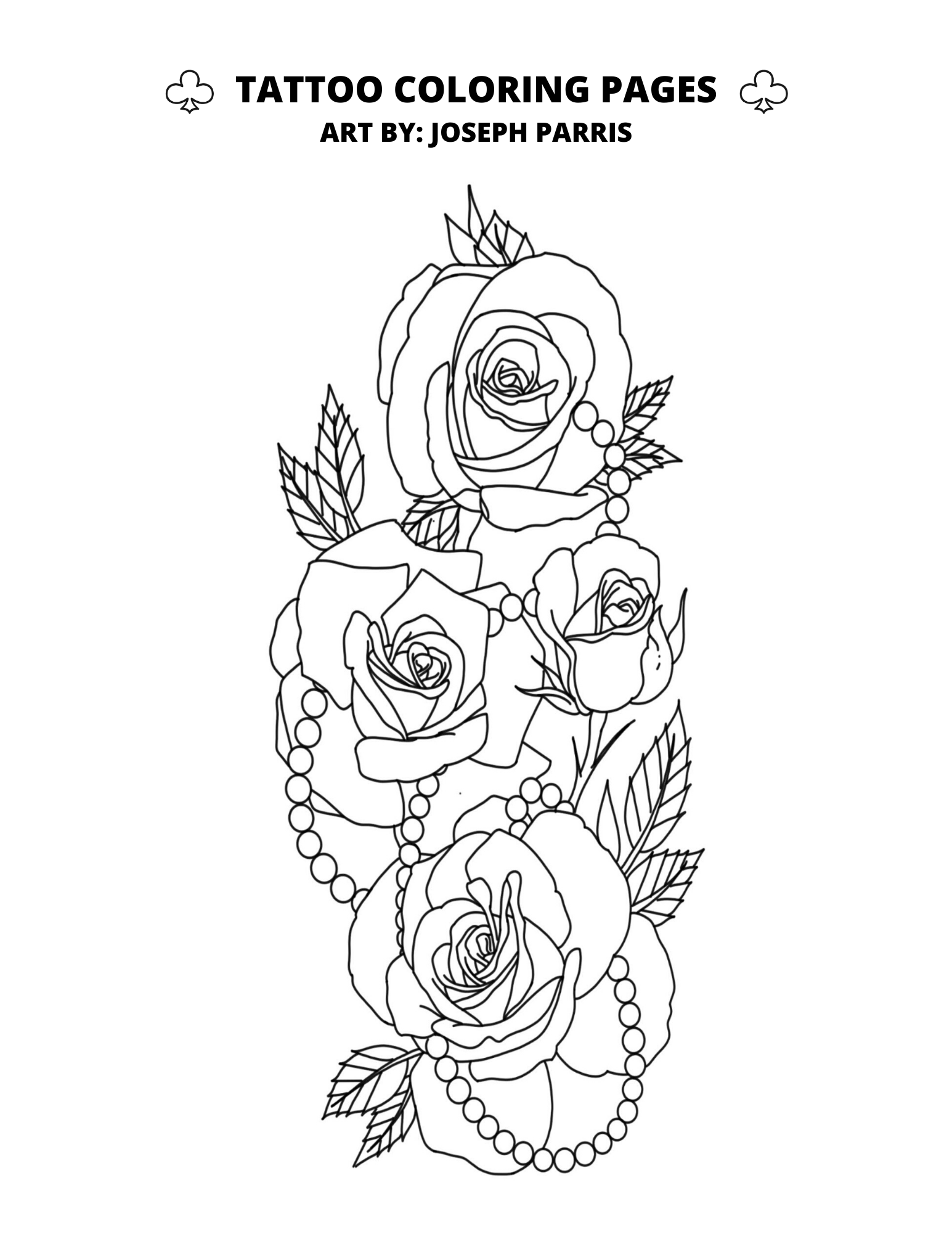 Tattoo coloring pages â club tattoo