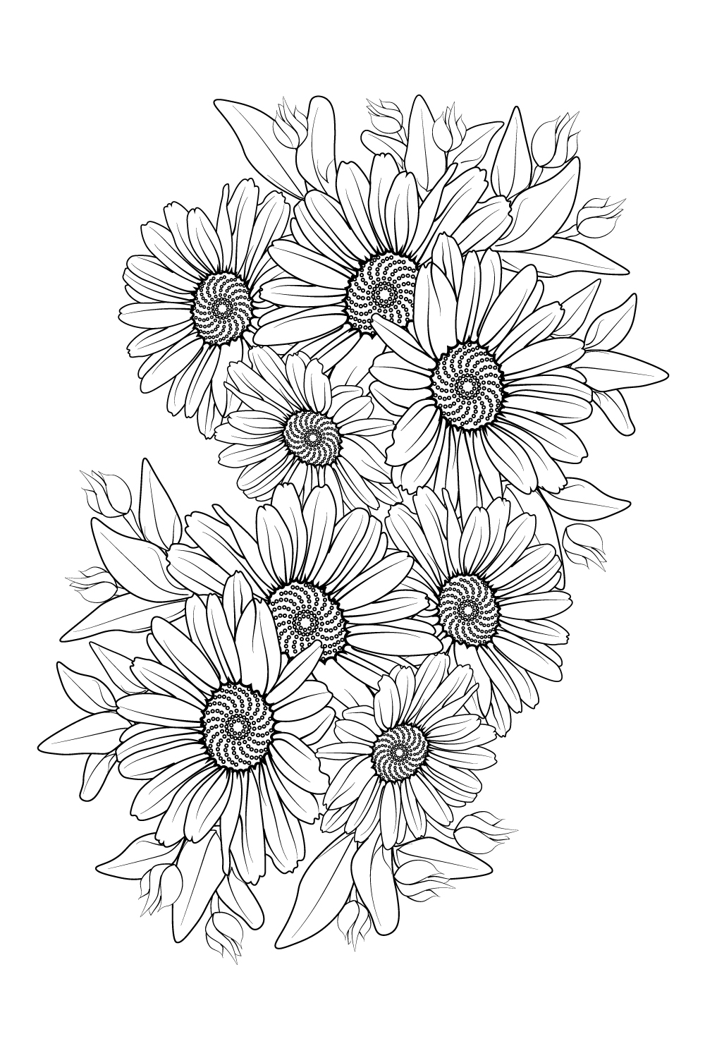 Daisy flower coloring pages daisy flower bouquet tattoo small daisy tattoo