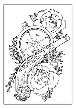 Design your own tattoo with our printable coloring sheets collection pages