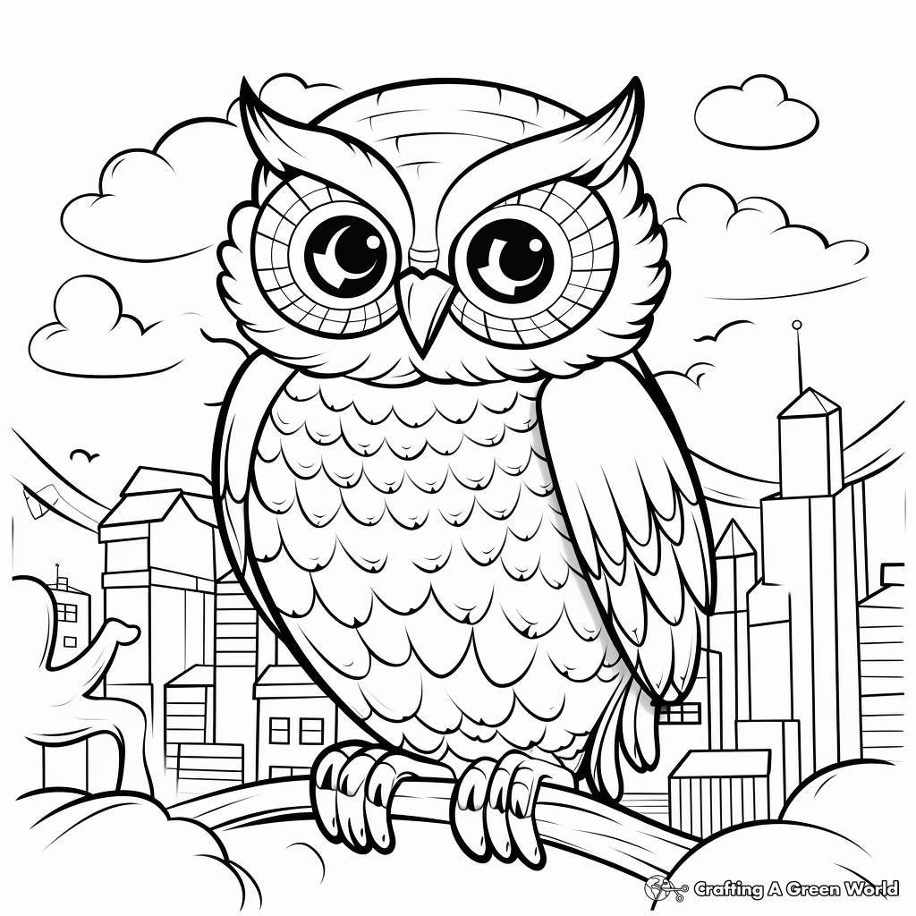 Owl coloring pages