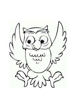 Owl coloring pages tpt