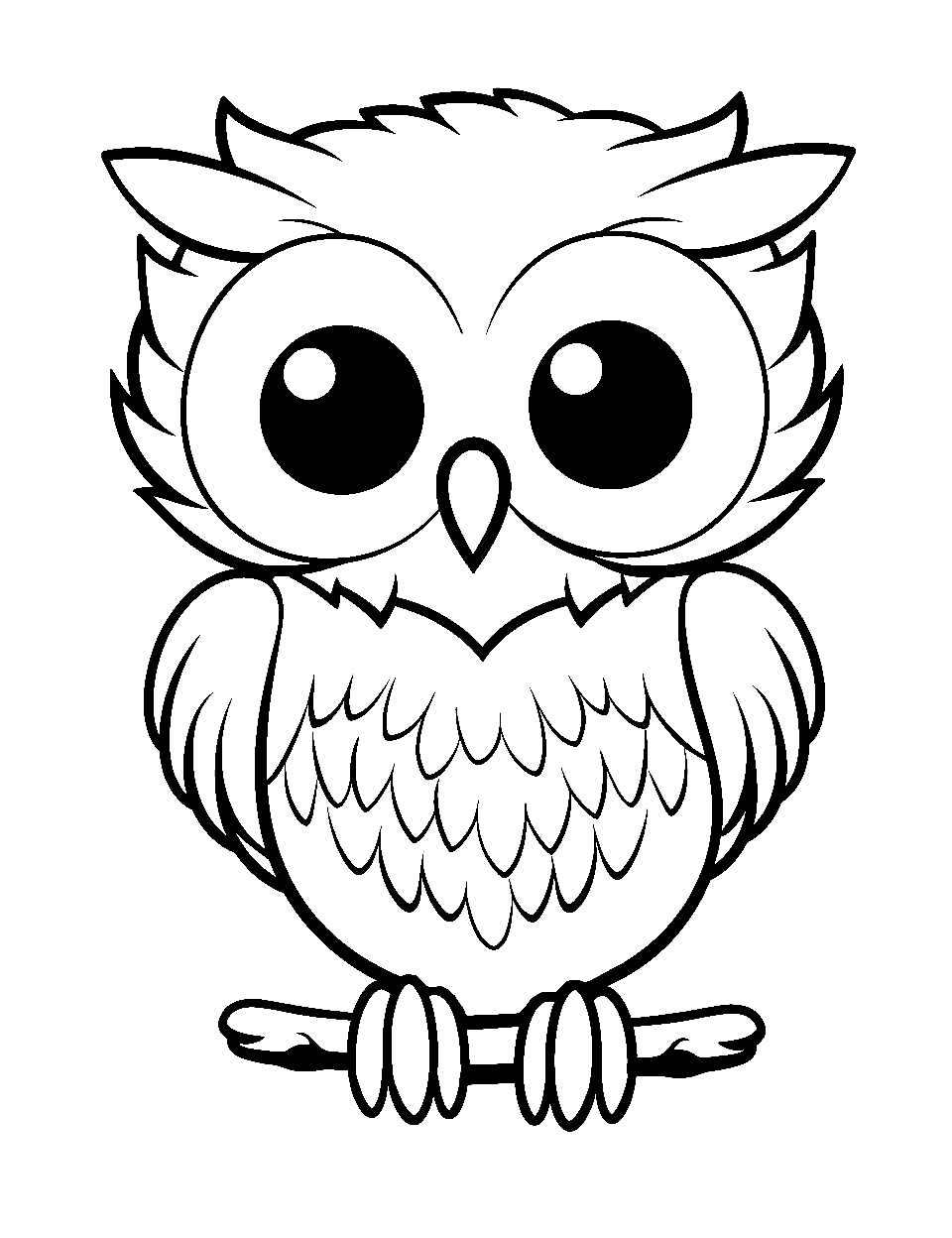 Owl coloring pages free printable sheets