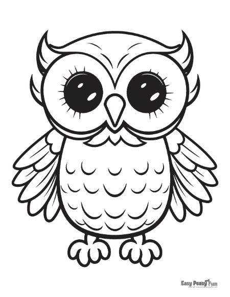 Owl coloring pages â printable sheets