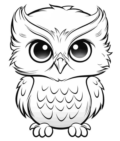 Free printable owls coloring pages list