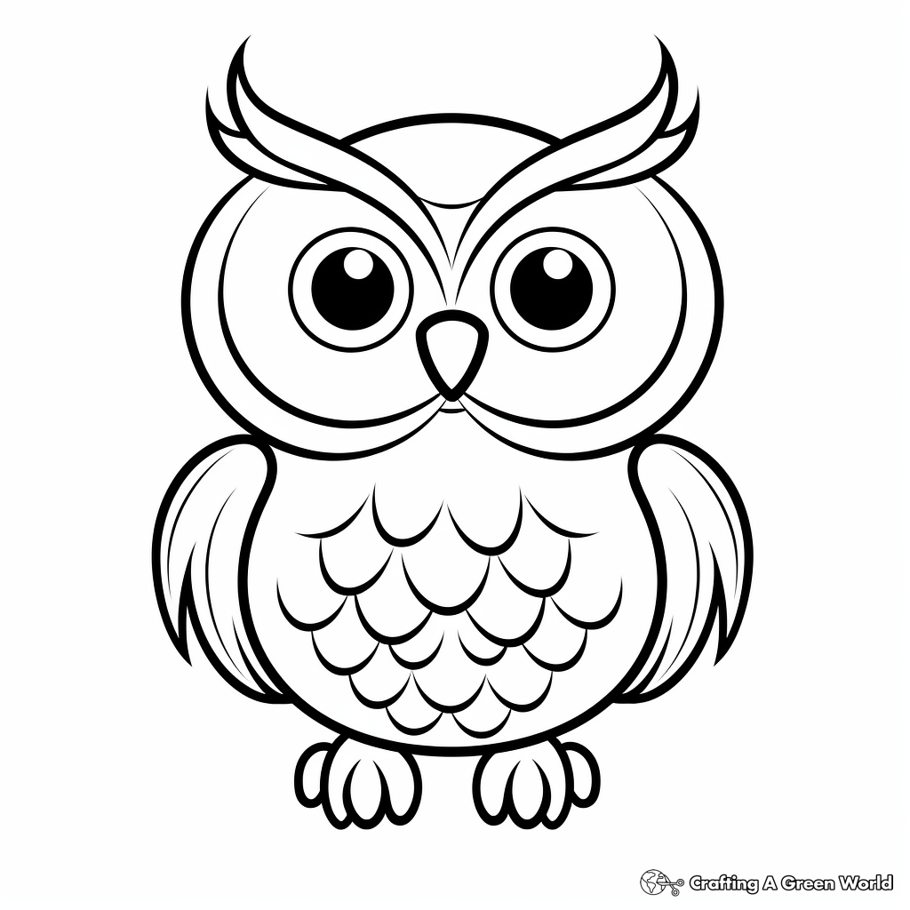 Owl coloring pages