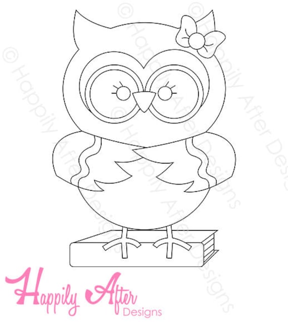 Girly geek owl embroidery pattern owl pattern owl design hand embroidery printable pattern owl hand embroidery needlework owl geeky