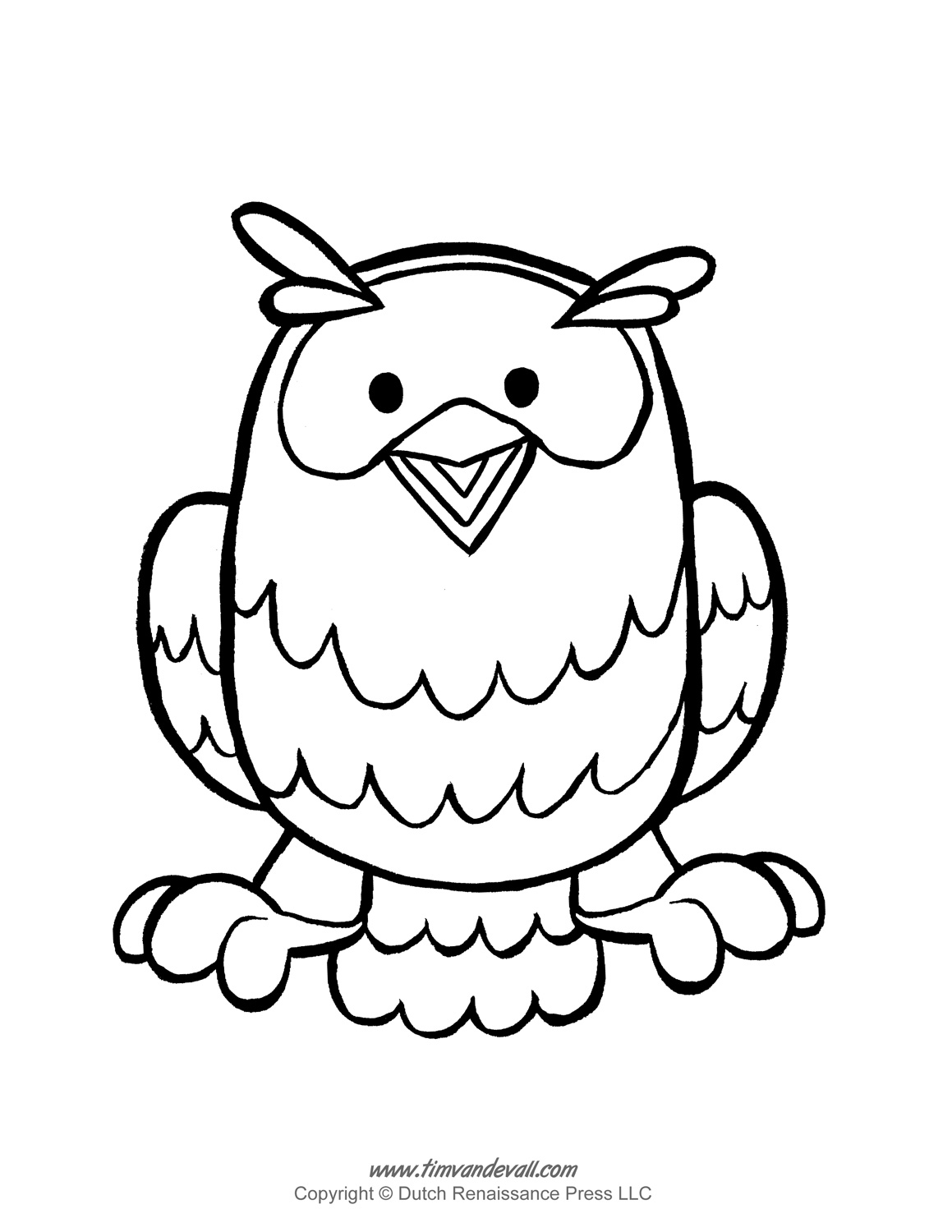 Printable owl template â tims printables