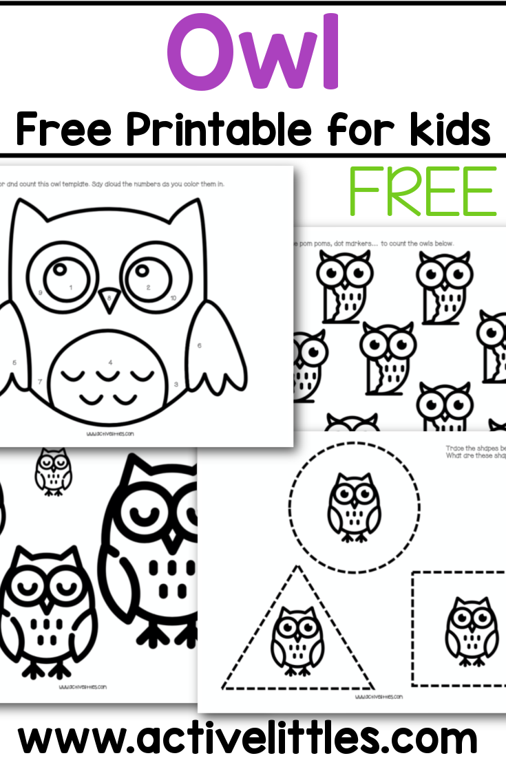 Free printable owl template