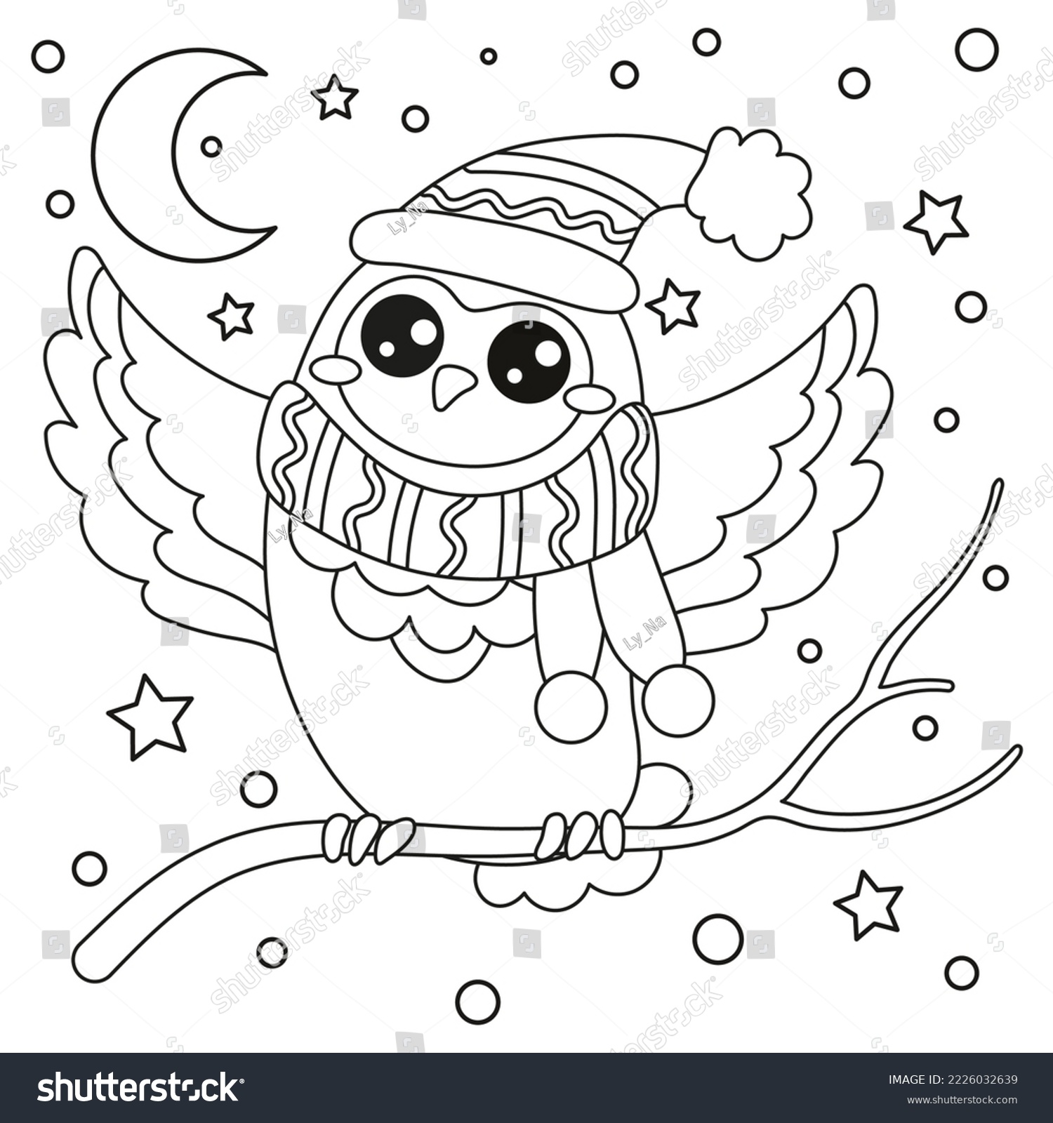 Owl christmas coloring pages over royalty