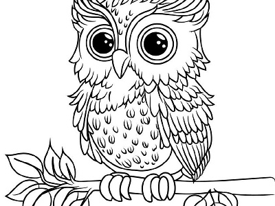 Owl coloring pages designs themes templates and downloadable graphic elements on