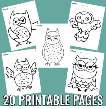 Owl coloring pages printable owl coloring pages for kids boys and girls