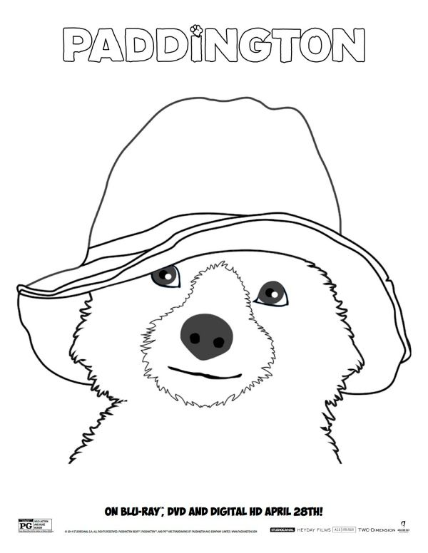 Paddington coloring page coloring pages bear coloring pages paddington