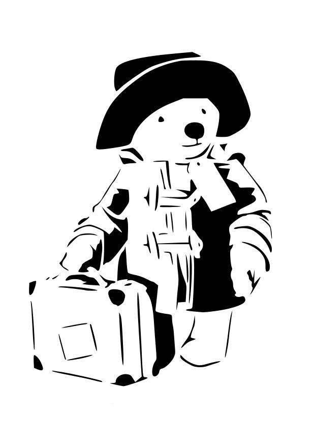 Coloring page paddington