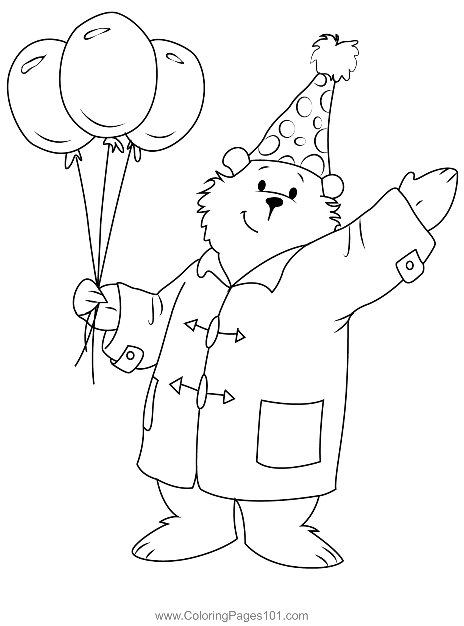 Birthday coloring page for kids