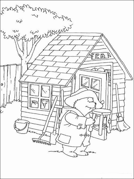 Paddington bear coloring book