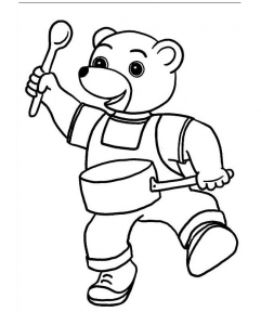 Free printable coloring pages of little brown bear