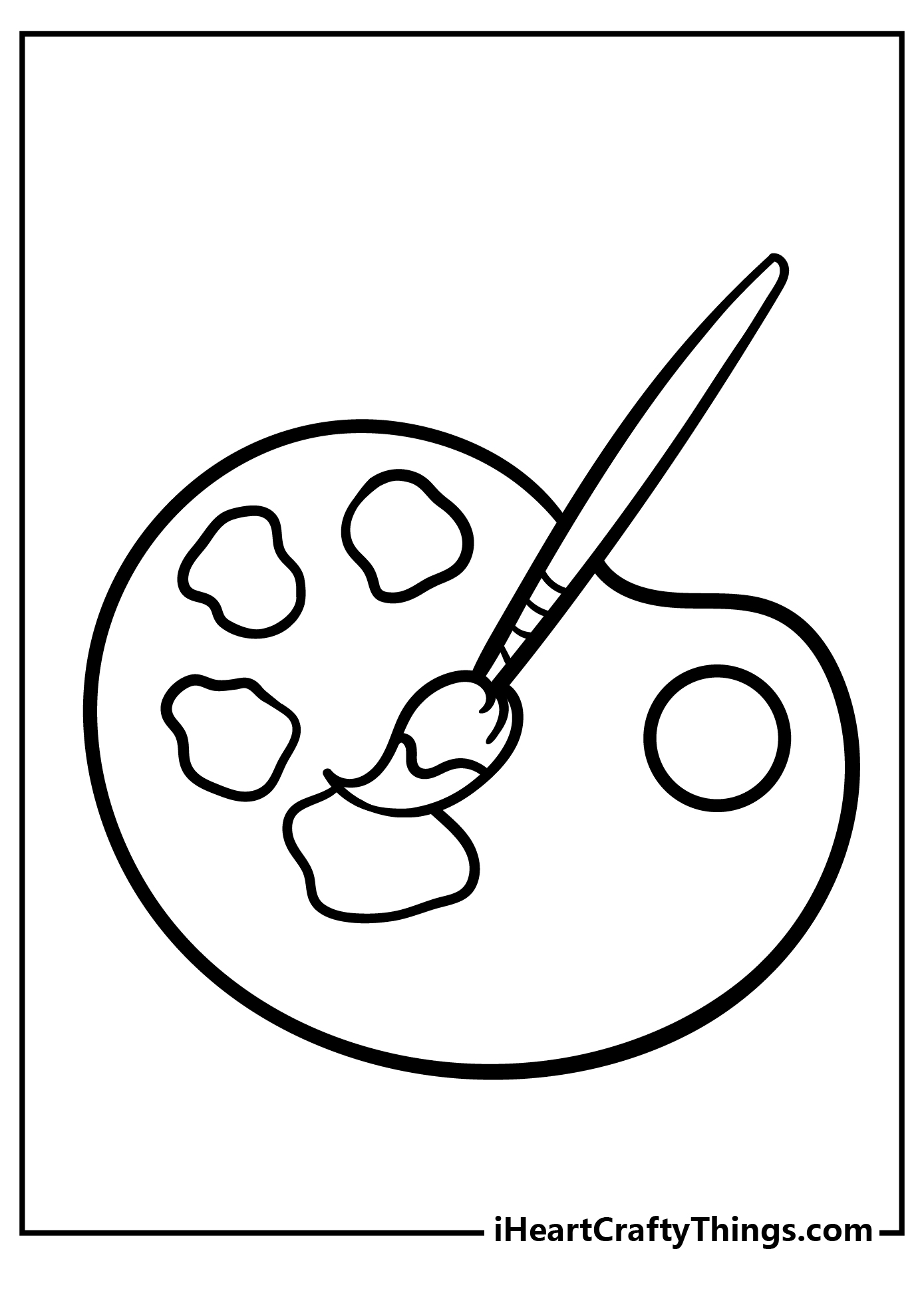 Painting coloring pages free printables