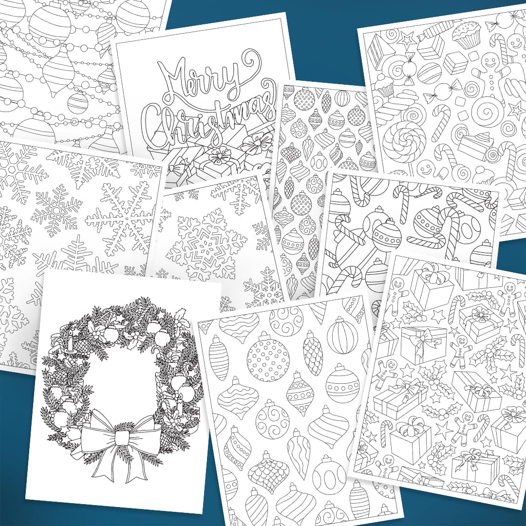 Printable christmas coloring pages