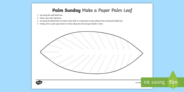 Palm leaf template teacher made