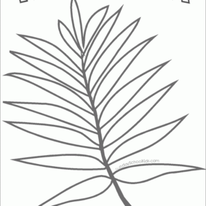 Palm leaf coloring pages printable for free download