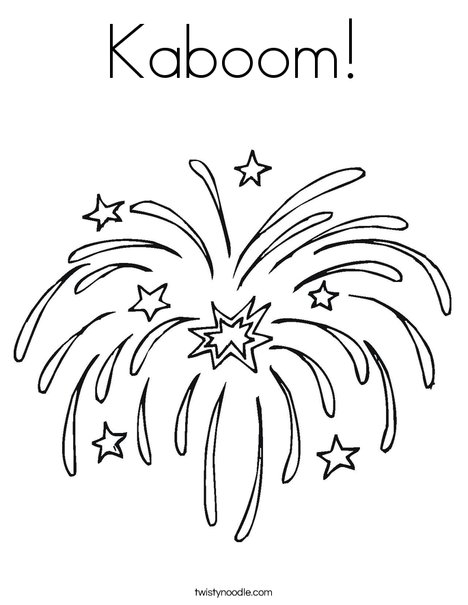 Kaboom coloring page