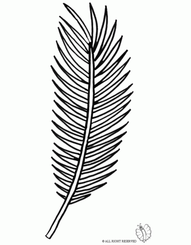 Free printable palm branch template