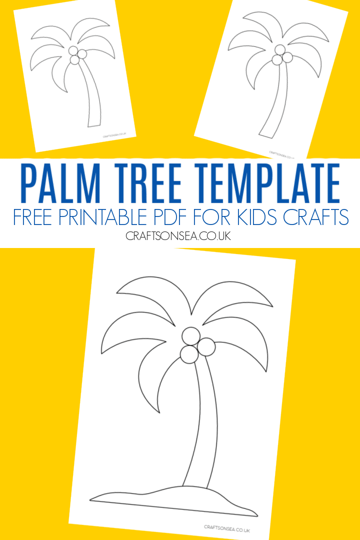 Palm tree template free printable pdf