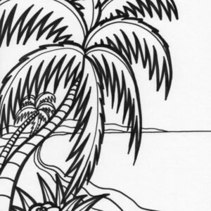 Palm tree coloring pages printable for free download