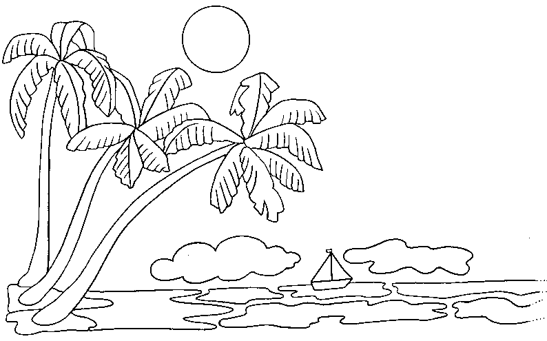 Coloring pages palm tree nature â printable coloring pages