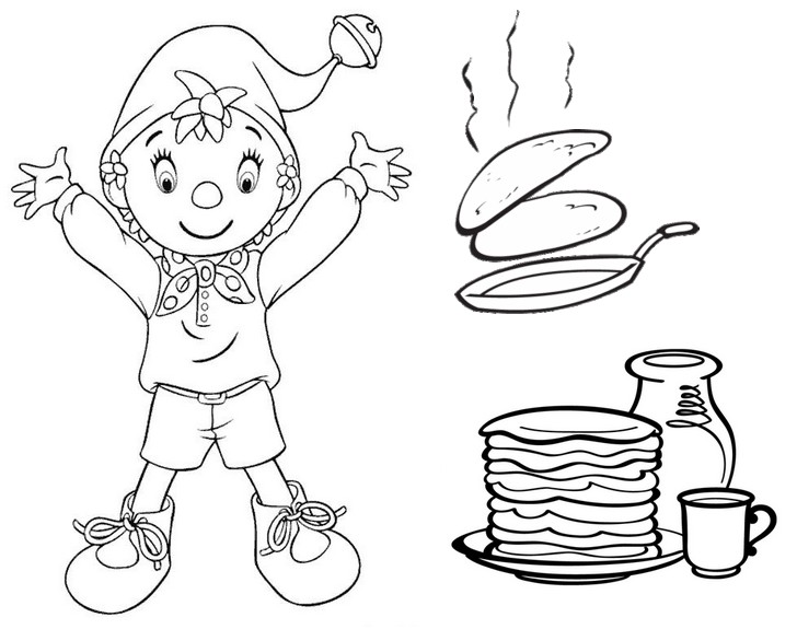 Coloring page pancakes