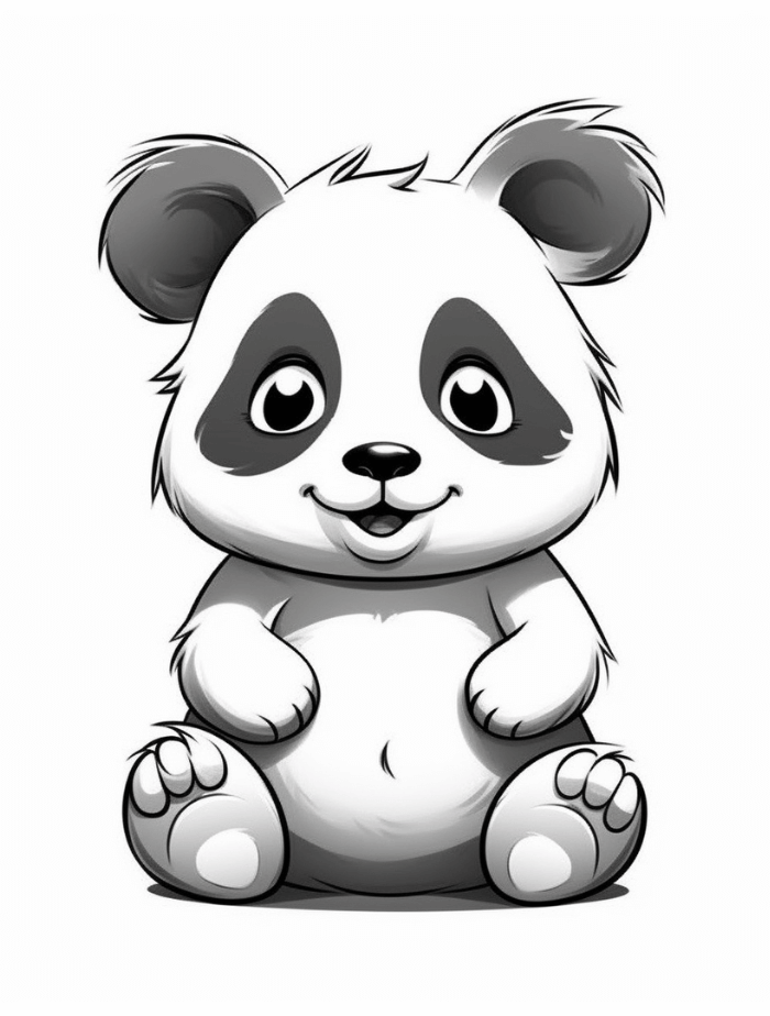 Panda coloring pages hue therapy