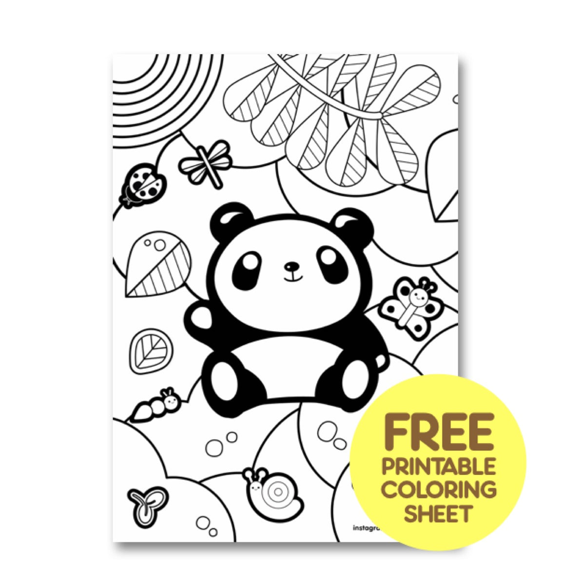 Tiny things free printable chabee the hungry panda summer art worksho â tiny buds baby naturals