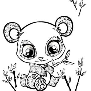 Cute panda coloring pages printable for free download