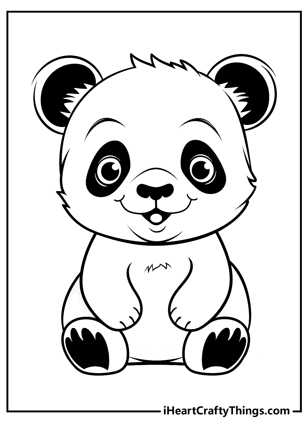 Panda coloring pages free printables