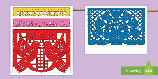 Printable papel picado nd grade resource usa