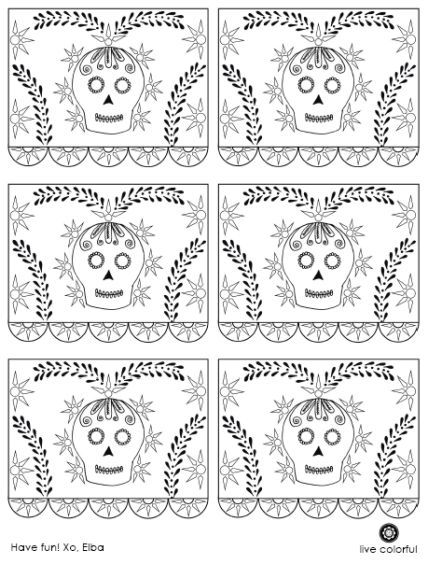 Papel picado template discover free printable templates and images for free