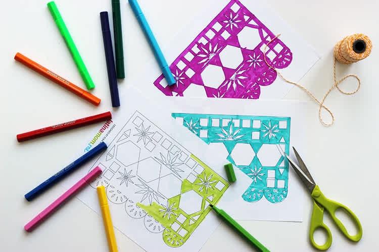 Day of the dead printable papel picado