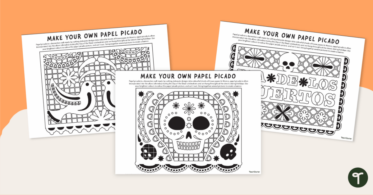 Printable day of the dead decorations