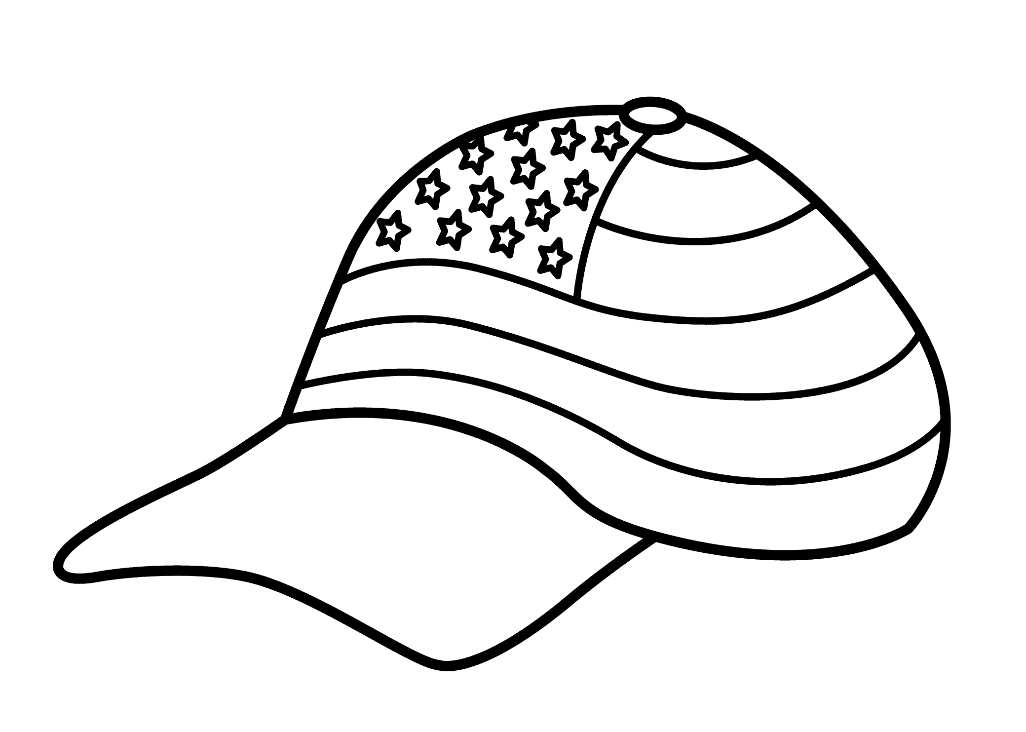 Hat coloring pages