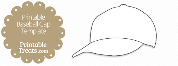 Free printable baseball hat template