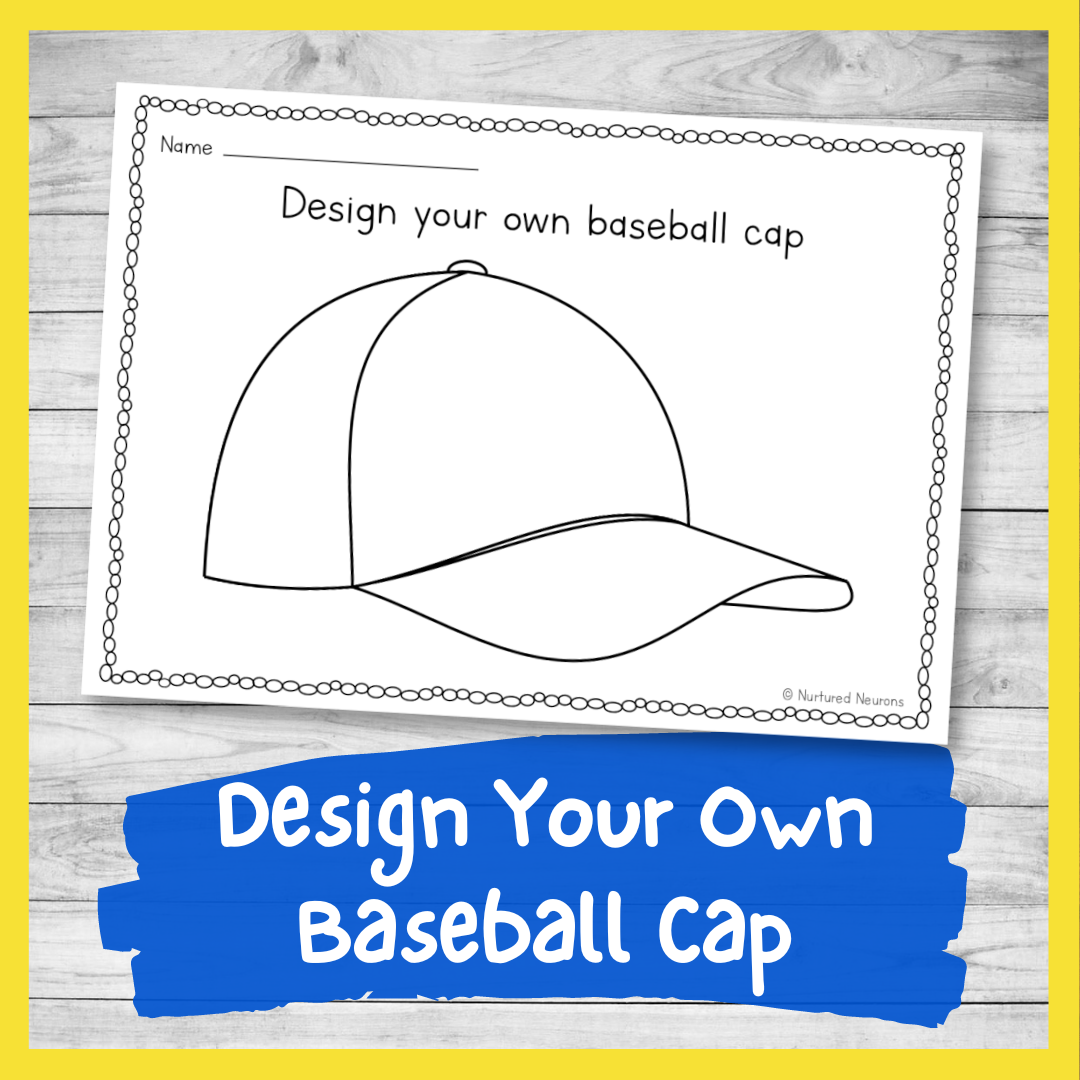 Design you own baseball cap â printable summer hat template