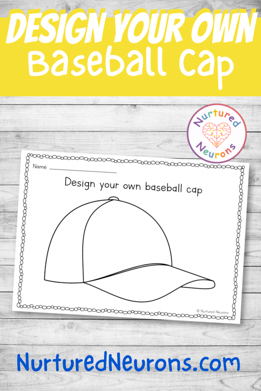 Design you own baseball cap â printable summer hat template