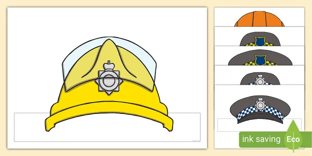 Printable hat template great for eylf role